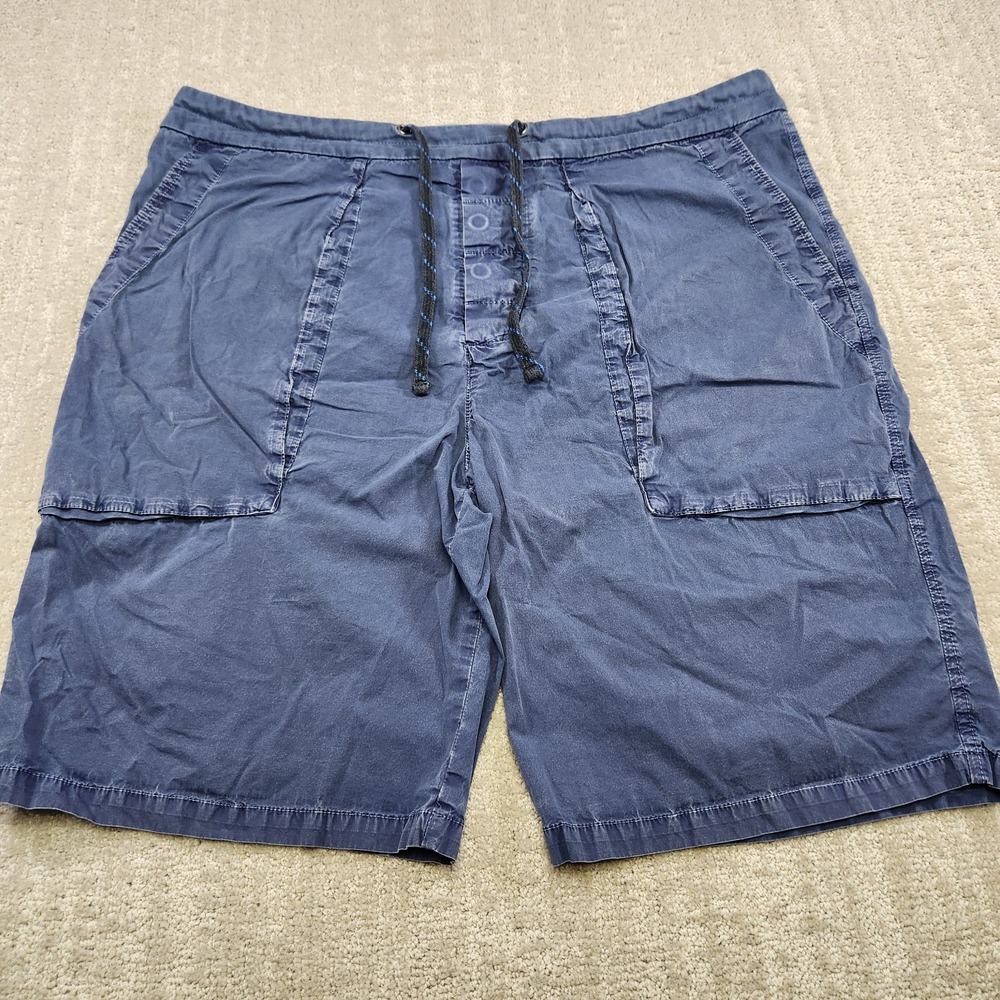 James Perse Shorts Men 4 Blue Sunwashed Estilo Cotton Drawstring